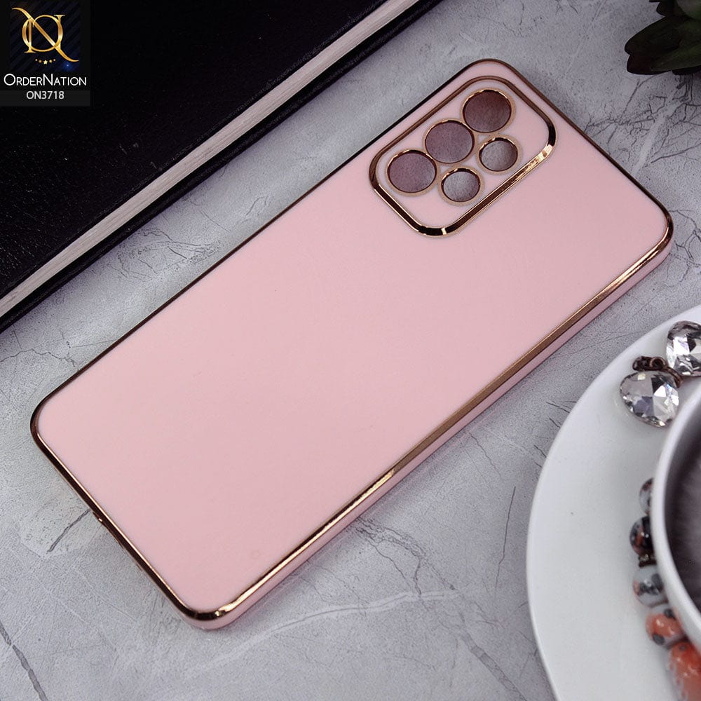Samsung Galaxy A33 5G Cover - Pink - New Electroplating Borders Camera Protective Soft Silicon Case