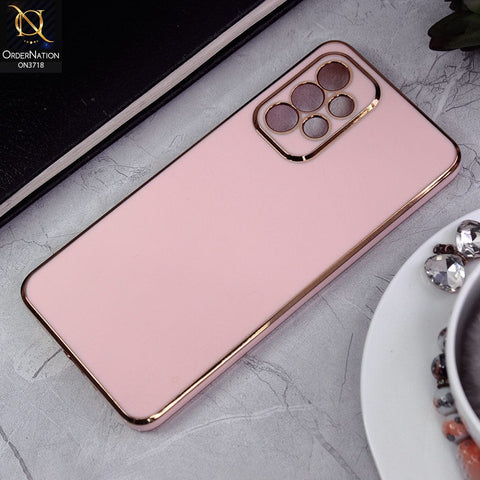Samsung Galaxy A33 5G Cover - Pink - New Electroplating Borders Camera Protective Soft Silicon Case
