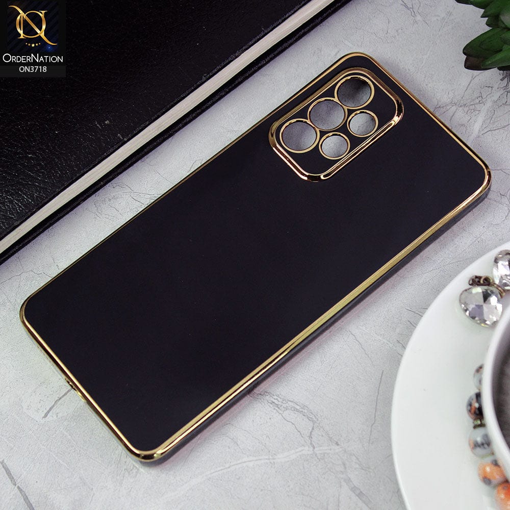 Samsung Galaxy A53 5G Cover - Black - New Electroplating Borders Camera Protective Soft Silicon Case