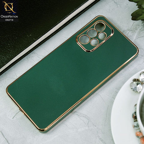Samsung Galaxy A53 5G Cover - Green - New Electroplating Borders Camera Protective Soft Silicon Case