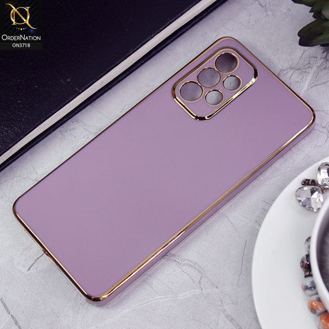 Samsung Galaxy A53 5G Cover - Mauve - New Electroplating Borders Camera Protective Soft Silicon Case