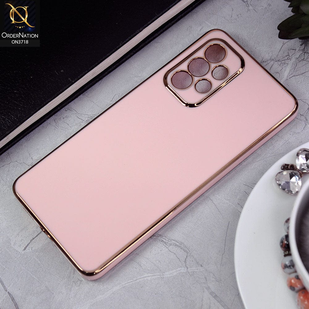 Samsung Galaxy A53 5G Cover - Pink - New Electroplating Borders Camera Protective Soft Silicon Case