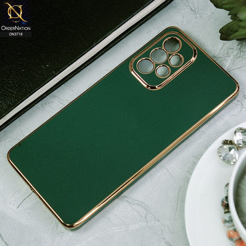 Samsung Galaxy A73 5G Cover - Green - New Electroplating Borders Camera Protective Soft Silicon Case