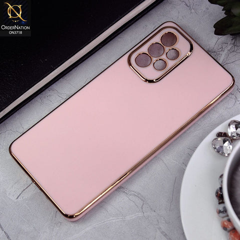 Samsung Galaxy A73 5G Cover - Pink - New Electroplating Borders Camera Protective Soft Silicon Case