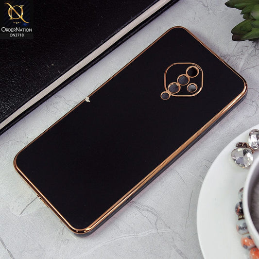 Vivo S1 Pro Cover - Black - New Electroplating Borders Camera Protective Soft Silicon Case