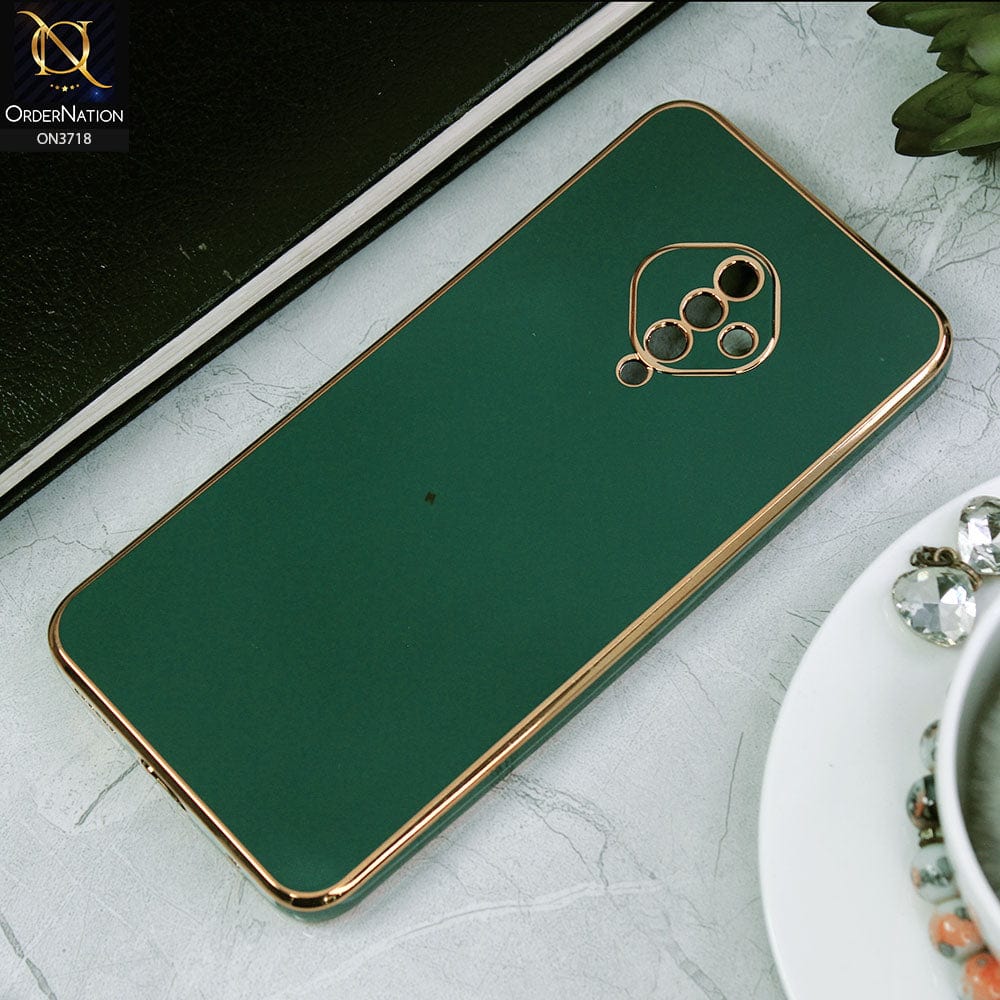 Vivo S1 Pro Cover - Green - New Electroplating Borders Camera Protective Soft Silicon Case