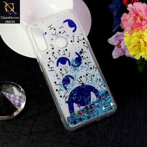 Honor 9X Cover - Design 2 - New Flower Series Soft Silicone Bling Sparkle Moving  Liquid Glitter Case