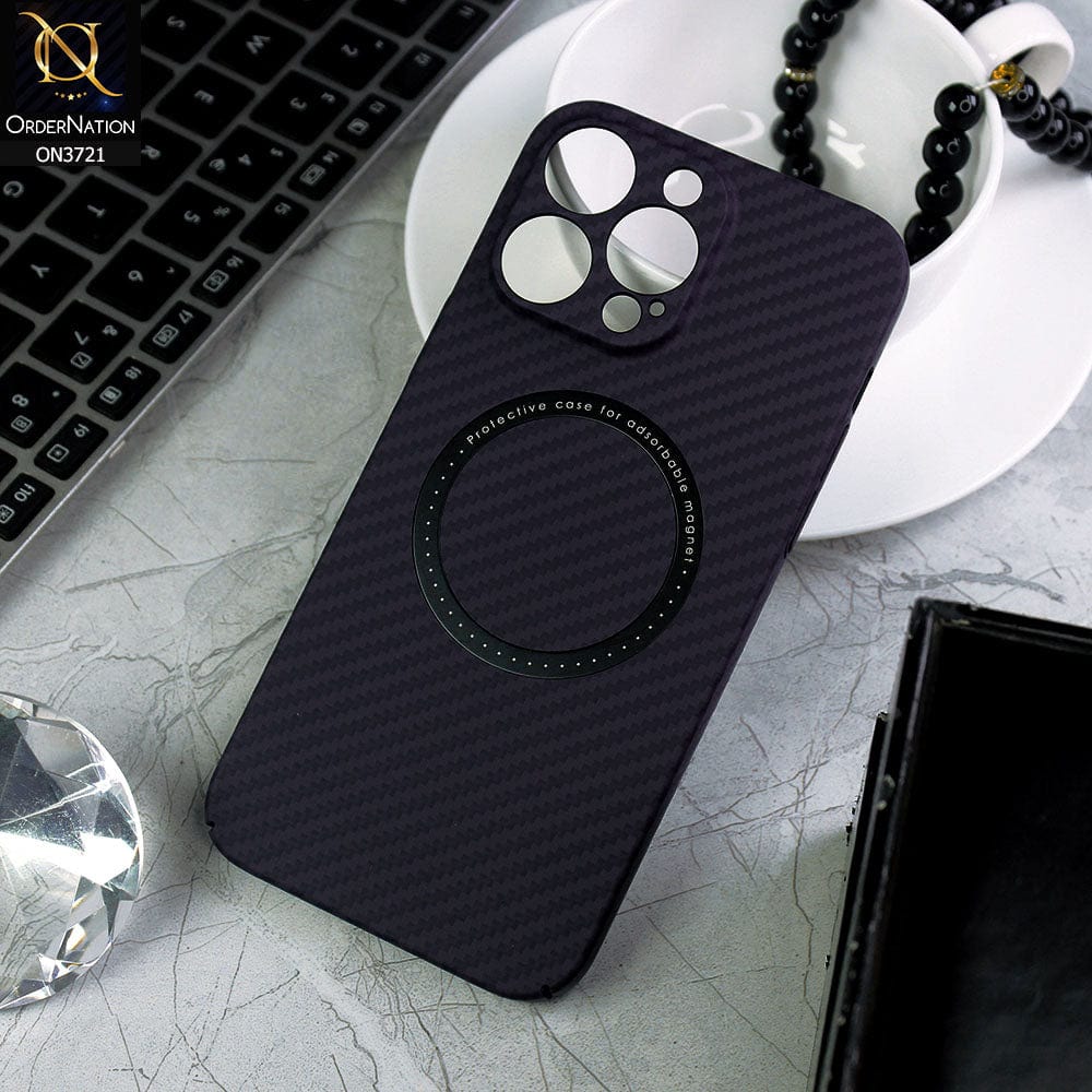 iPhone 14 Pro Max Cover - Dark Purple  - New Shockproof Slim Hard Shell Case With Wireless Charging Magnatic Sheet Camera Bumper Protective Case