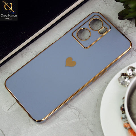Oppo A57s Cover - Carolina Blue - New Electroplating Borders  Camera Protection Soft Silicon Case