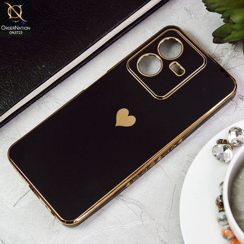 Vivo Y22 Cover - Black - New Electroplating Borders  Camera Protection Soft Silicon Case