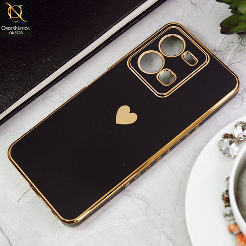 Vivo Y35 4G Cover - Black - New Electroplating Borders  Camera Protection Soft Silicon Case