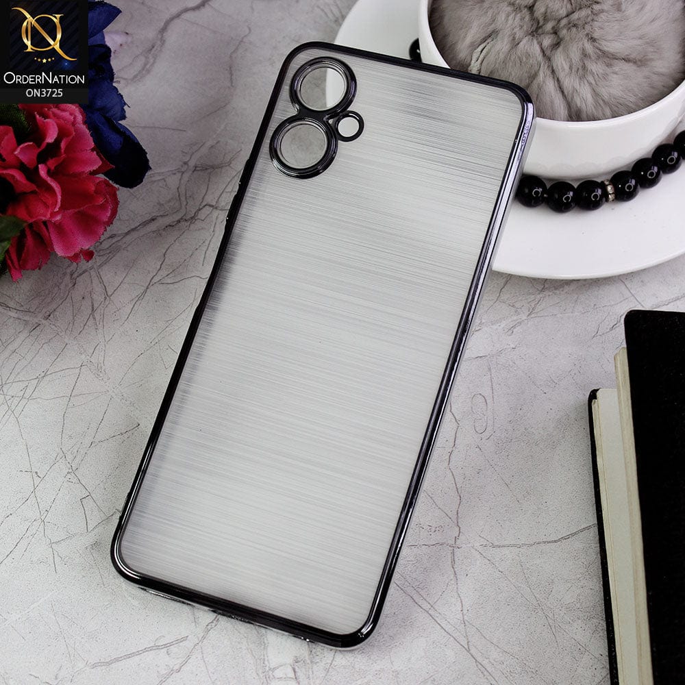 Tecno Camon 19 Neo Cover - Black - New Trendy Glossy Border With Camera Protection Soft Silicon Case