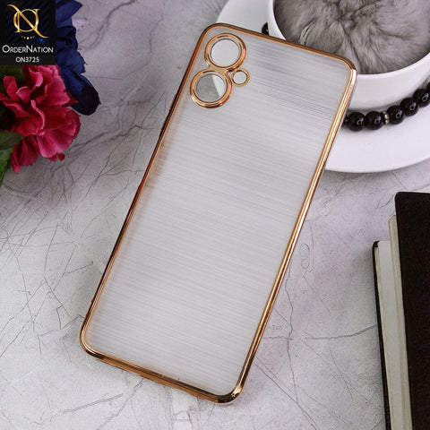 Tecno Camon 19 Neo Cover - Golden - New Trendy Glossy Border With Camera Protection Soft Silicon Case