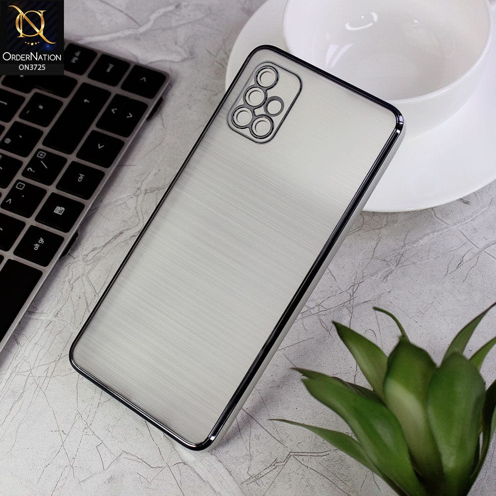 Samsung Galaxy A51 Cover - Black - New Trendy Glossy Border With Camera Protection Soft Silicon Case
