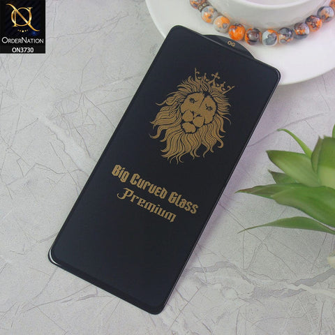 Oppo F21 Pro 4G Protector - Black - Xtreme Quality Big Curved Tempered Glass Screen Protector