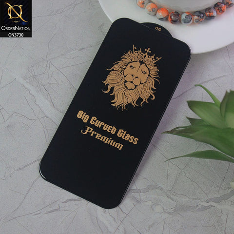 iPhone 14 Pro Protector - Black - Xtreme Quality Big Curved Tempered Glass Screen Protector