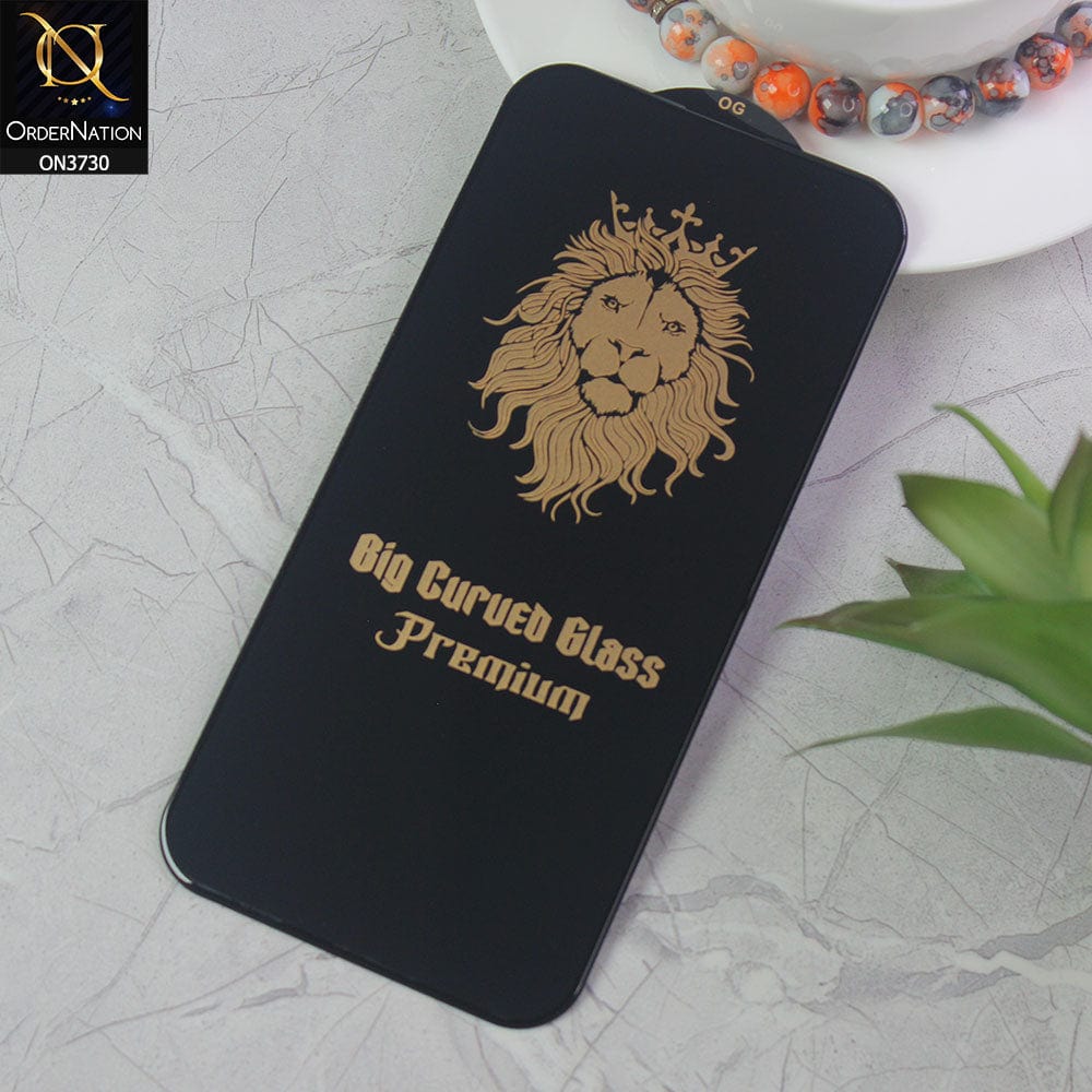 Oppo Reno 5 4G Protector - Black - Xtreme Quality Big Curved Tempered Glass Screen Protector