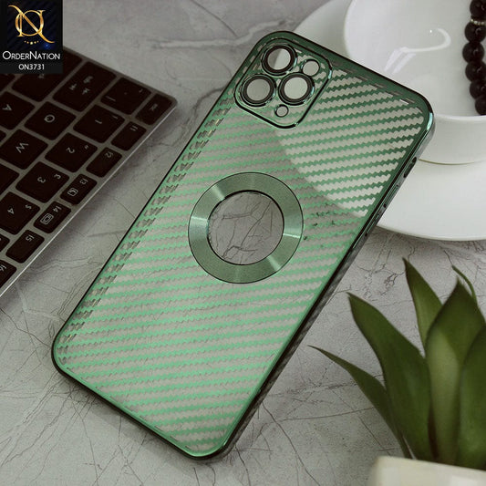 iPhone 11 Pro Max Cover - Green - new ziggy lines camera protection logo hole case