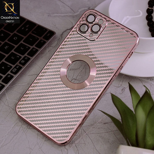 iPhone 11 Pro Max Cover - Rose Gold - new ziggy lines camera protection logo hole case