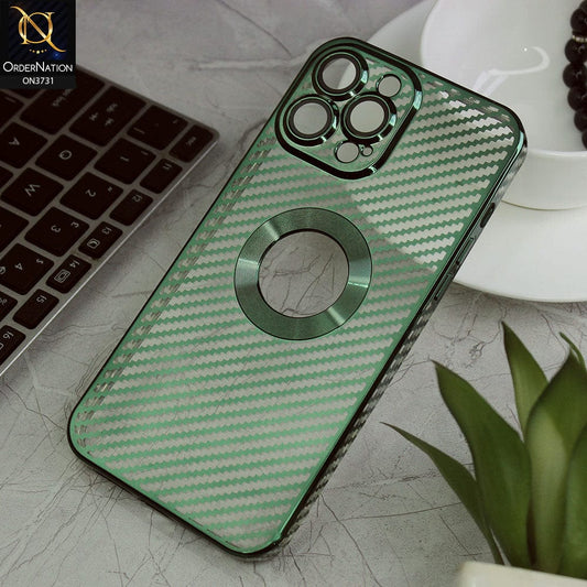 iPhone 13 Pro Max Cover - Green - new ziggy lines camera protection logo hole case