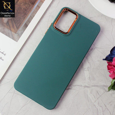 Tecno Camon 19 Neo Cover - Green -Electroplated Camera Border Soft Silicon Case