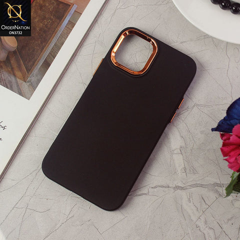 iPhone 11 Pro Cover - Black -Electroplated Camera Border Soft Silicon Case