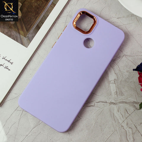 Xiaomi Redmi 9C Cover - Purple -Electroplated Camera Border Soft Silicon Case