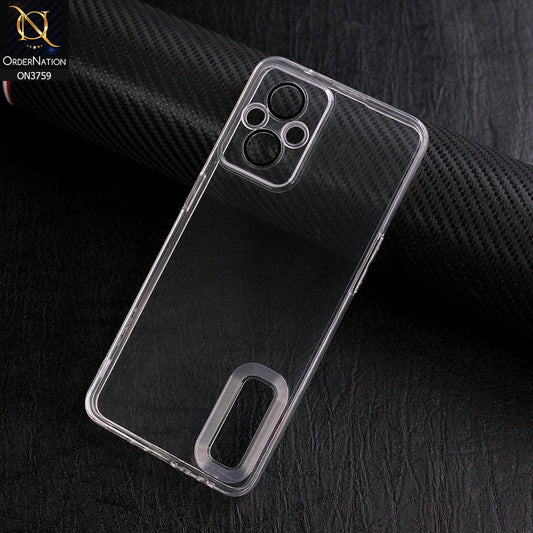 OnePlus Nord N20 5G Cover - Transparent - New Gradient Shaded Logo Hole Camera Lense Protection Soft Silicon Case