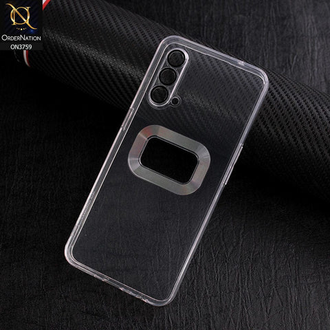 OnePlus Nord CE 5G Cover - Transparent - New Gradient Shaded Logo Hole Camera Lense Protection Soft Silicon Case