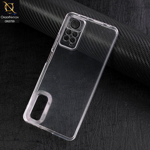 Xiaomi Redmi Note 11E Pro Cover - Transparent - New Gradient Shaded Logo Hole Camera Lense Protection Soft Silicon Case