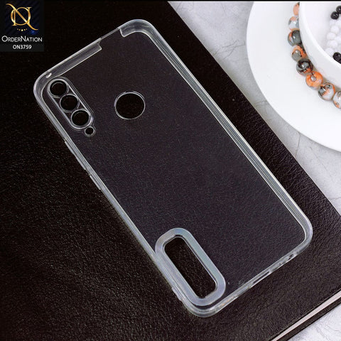 Honor 9X Cover - Transparent - Logo Hole Camera Lense Protection Soft Silicon Transparent Case