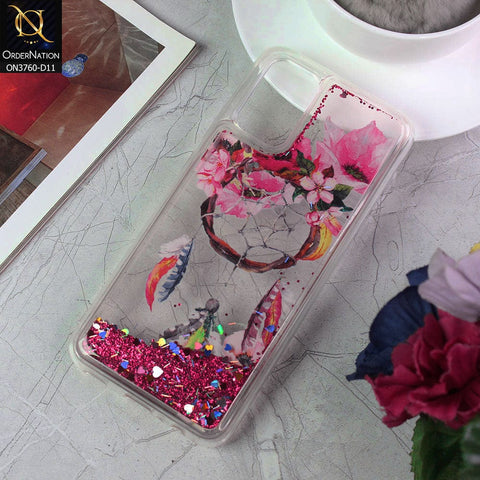 Samsung Galaxy M02s Cover - Design 11 - Soft Silicone Bling Sparkle Moving  Liquid Glitter Case
