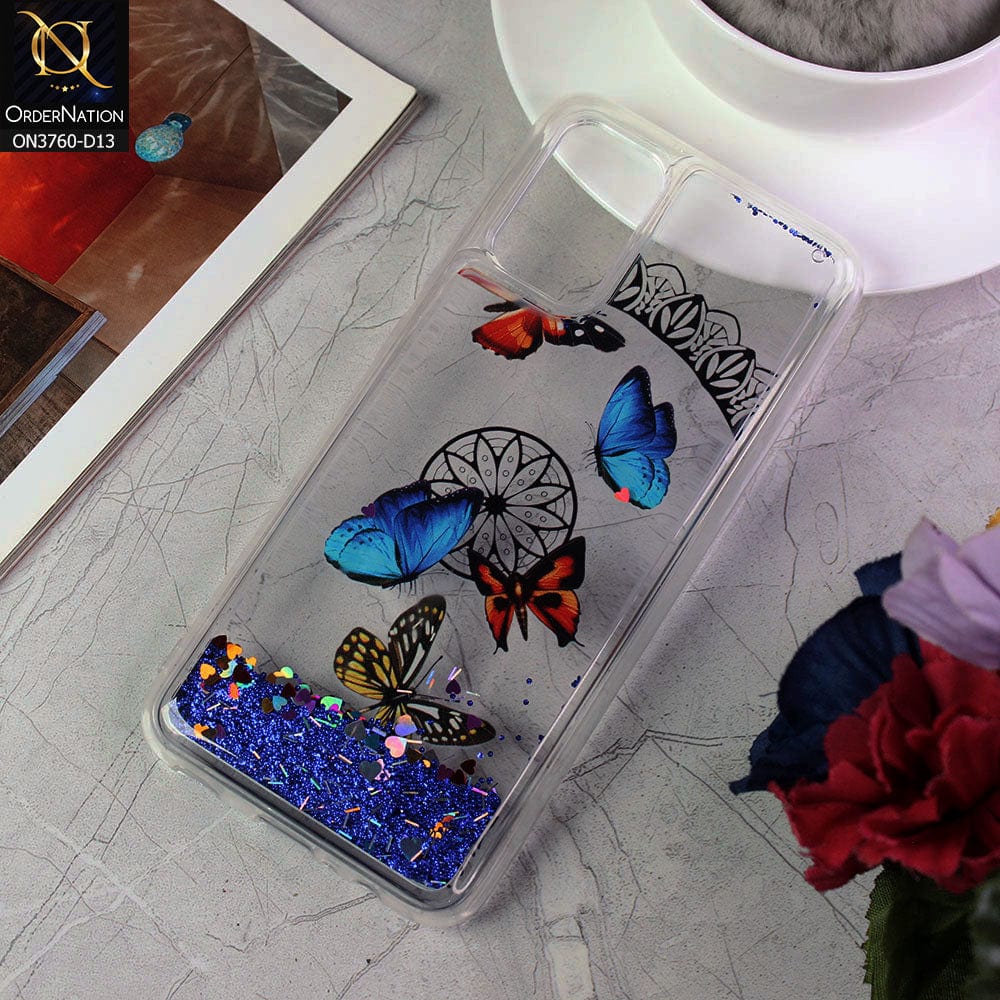 Samsung Galaxy A02s Cover - Design 13 - Soft Silicone Bling Sparkle Moving  Liquid Glitter Case