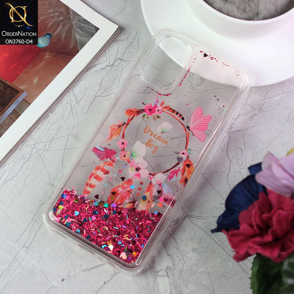 Samsung Galaxy A02s Cover - Design 4 - Soft Silicone Bling Sparkle Moving  Liquid Glitter Case