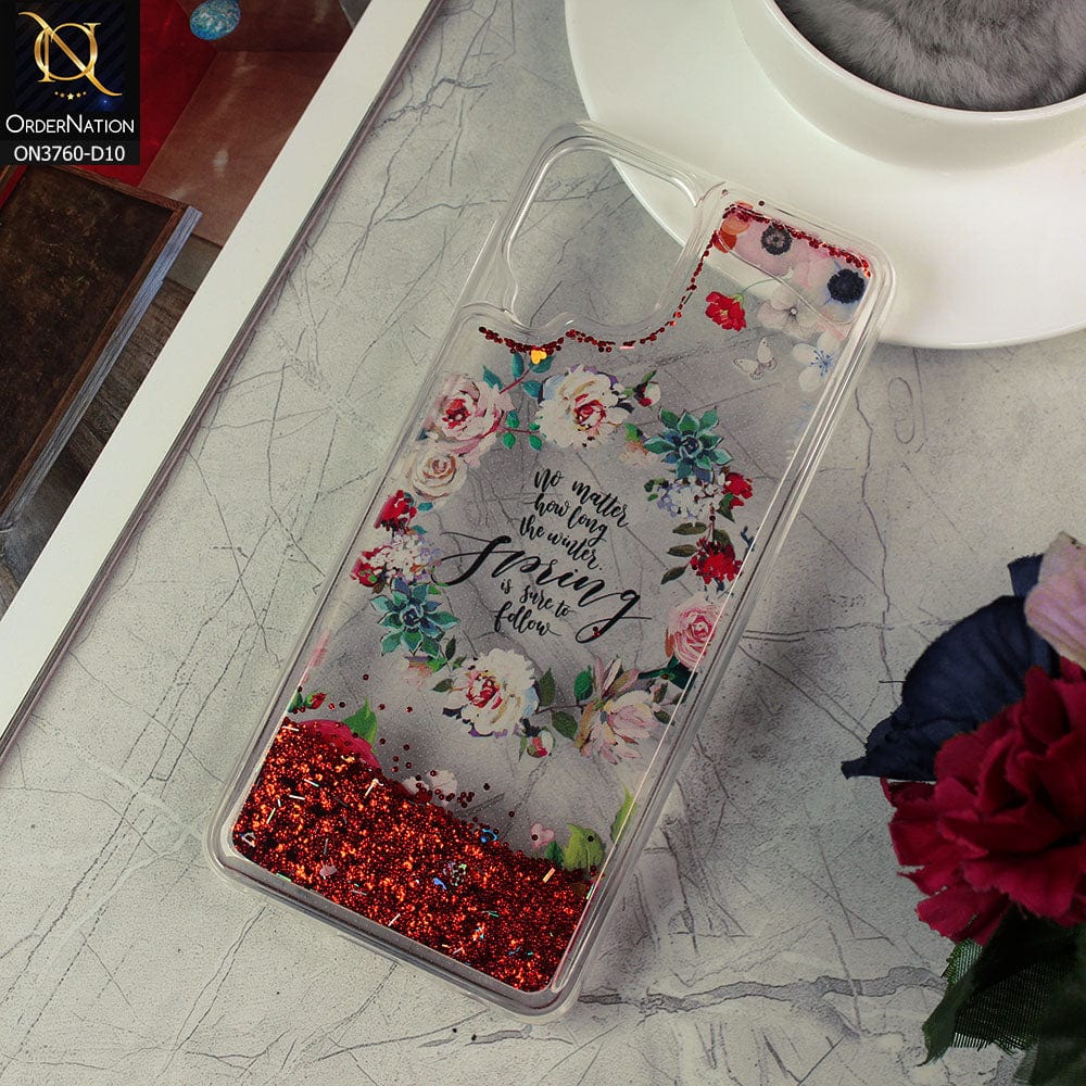 Samsung Galaxy A22 Cover - Design 10 - Soft Silicone Bling Sparkle Moving  Liquid Glitter Case