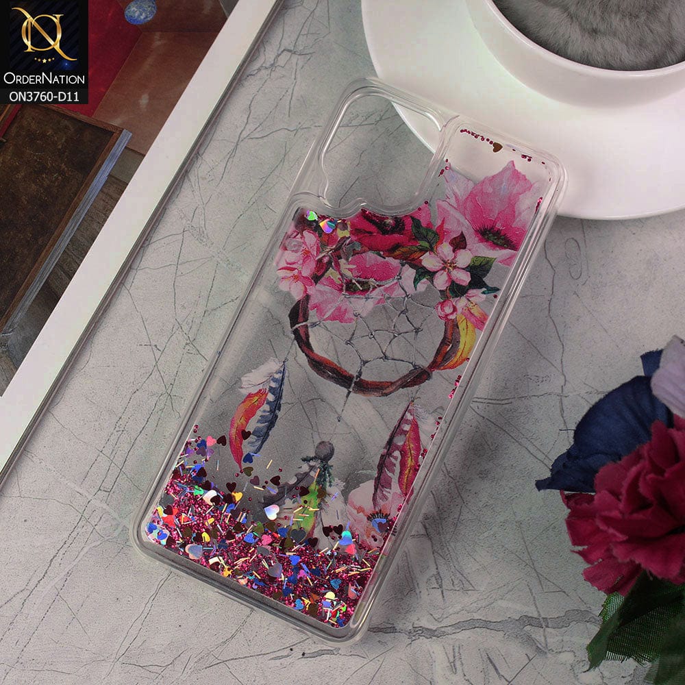 Samsung Galaxy A22 Cover - Design 11 - Soft Silicone Bling Sparkle Moving  Liquid Glitter Case