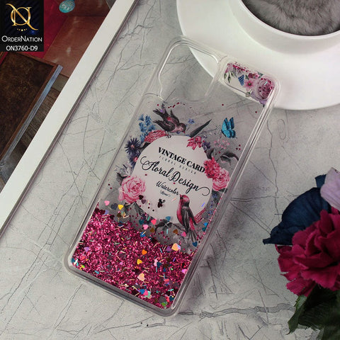 Samsung Galaxy A22 Cover - Design 9 - Soft Silicone Bling Sparkle Moving  Liquid Glitter Case
