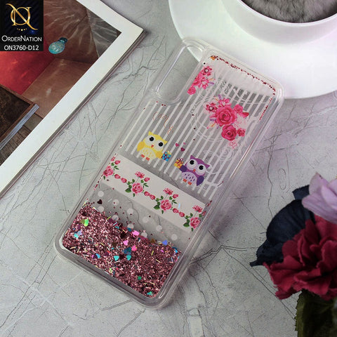 Samsung Galaxy A30s Cover - Design 12 - Soft Silicone Bling Sparkle Moving  Liquid Glitter Case