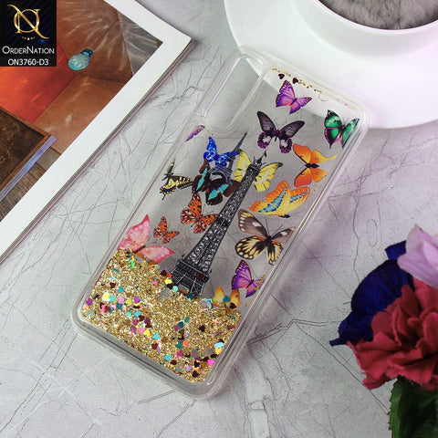 Samsung Galaxy A30s Cover - Design 3 - Soft Silicone Bling Sparkle Moving  Liquid Glitter Case