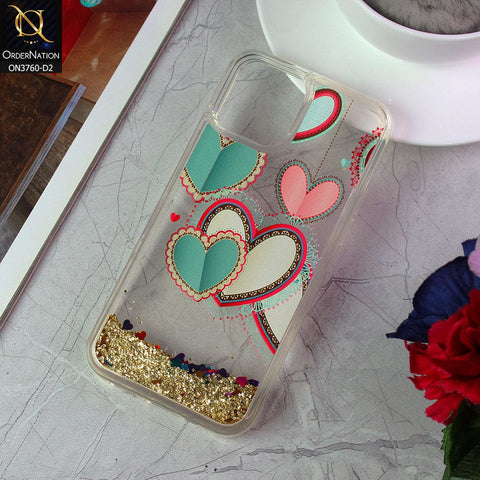 iPhone 12 Cover - Design 2 - Soft Silicone Bling Sparkle Moving  Liquid Glitter Case