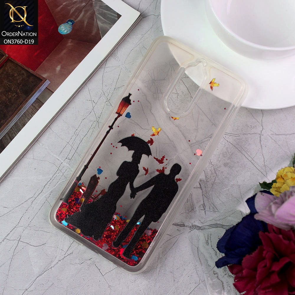 Huawei Mate 10 Lite Cover - Design 19 - Soft Silicone Bling Sparkle Moving  Liquid Glitter Case