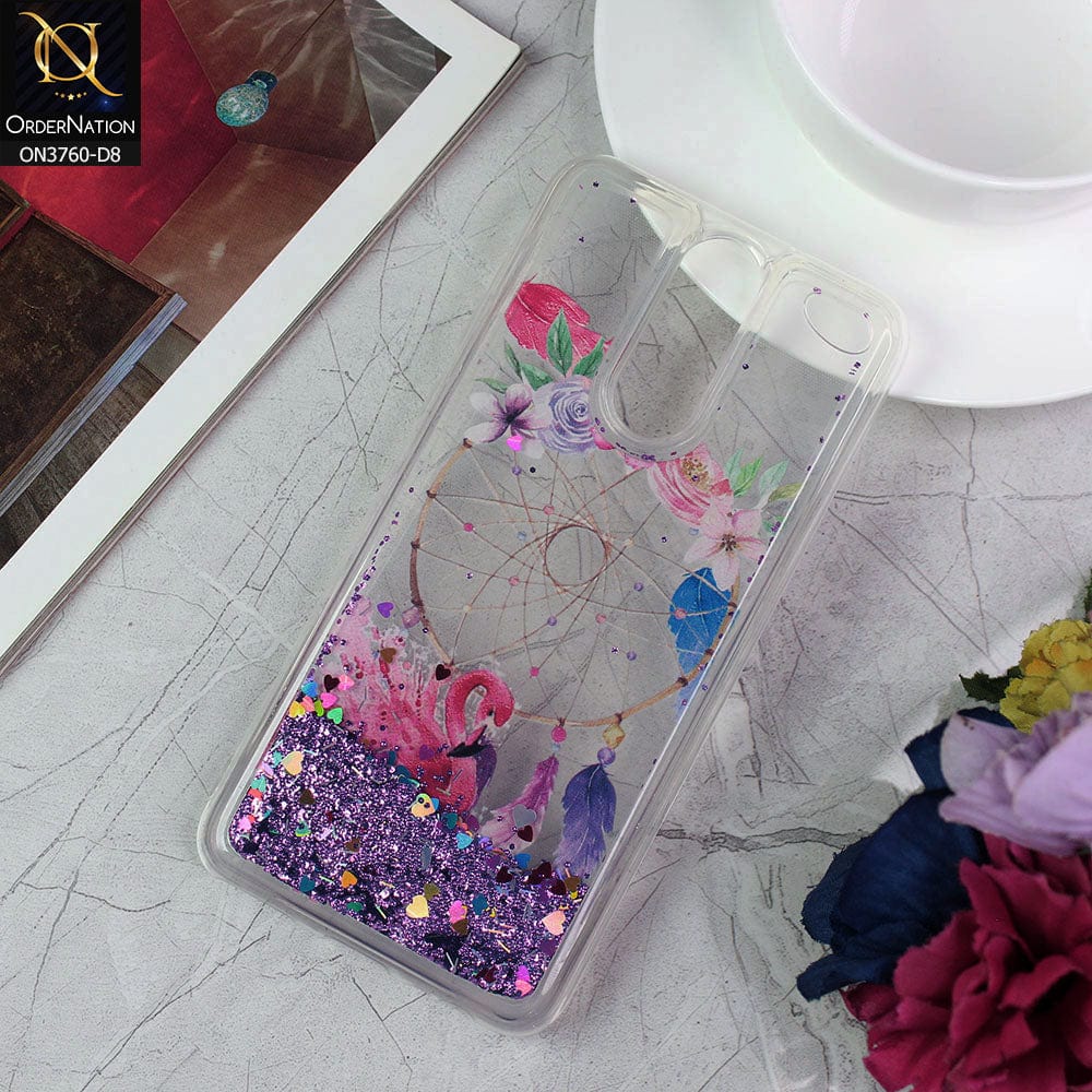 Huawei Mate 10 Lite Cover - Design 8 - Soft Silicone Bling Sparkle Moving  Liquid Glitter Case