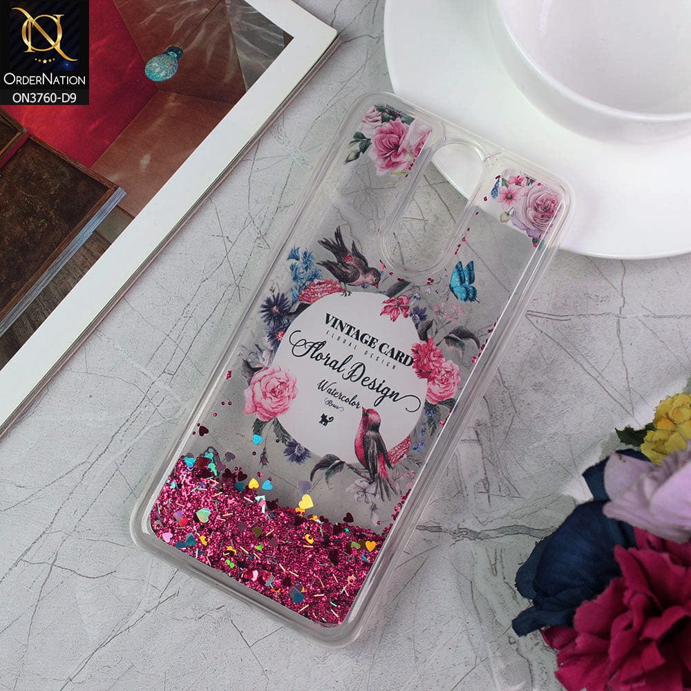 Huawei Mate 10 Lite Cover - Design 9 - Soft Silicone Bling Sparkle Moving  Liquid Glitter Case