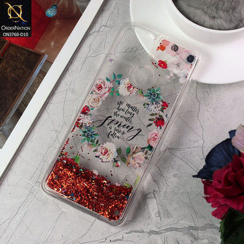 Oppo A15 Cover - Design 10 - Soft Silicone Bling Sparkle Moving  Liquid Glitter Case
