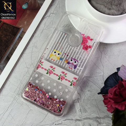 Oppo A15 Cover - Design 12 - Soft Silicone Bling Sparkle Moving  Liquid Glitter Case