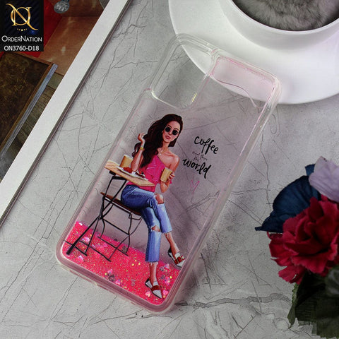 Xiaomi Poco M3 Cover - Design 18 - Soft Silicone Bling Sparkle Moving  Liquid Glitter Case
