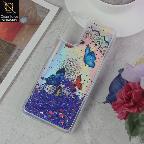Xiaomi Redmi Note 9 4G Cover - Design 13 - Soft Silicone Bling Sparkle Moving Liquid Glitter Case