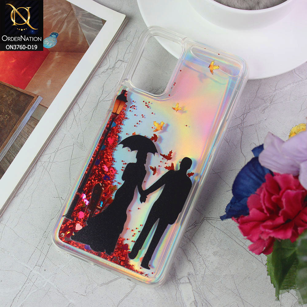 Xiaomi Redmi Note 9 4G Cover - Design 19 - Soft Silicone Bling Sparkle Moving Liquid Glitter Case