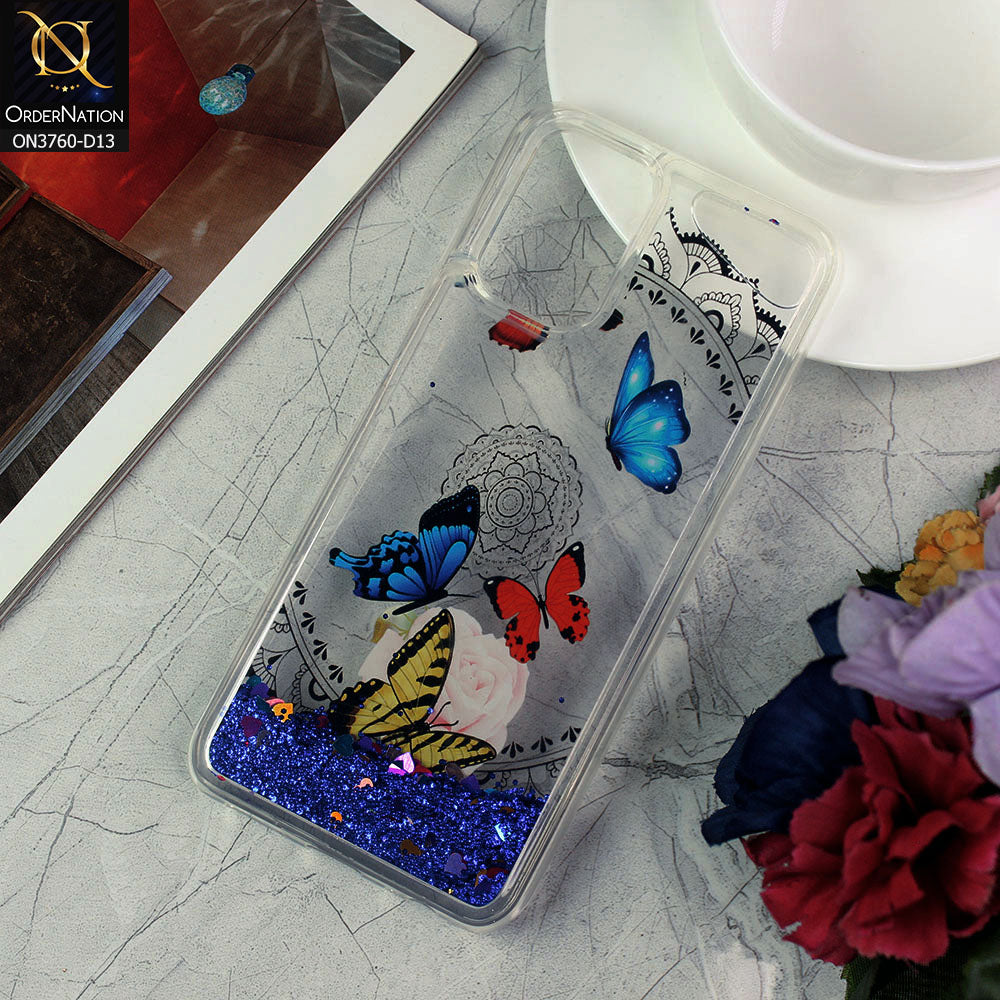 Xiaomi Redmi Note 10S Cover - Design 13 - Soft Silicone Bling Sparkle Moving  Liquid Glitter Case