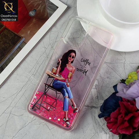 Xiaomi Redmi Note 10S Cover - Design 18 - Soft Silicone Bling Sparkle Moving  Liquid Glitter Case